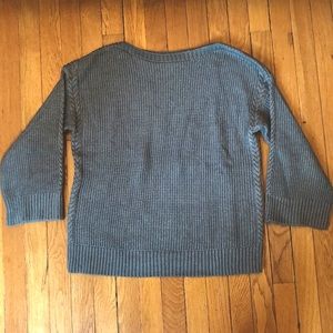 Teal Storm Cloud Cable Stitched Ann Taylor Sweater